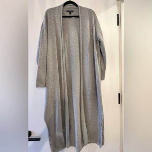 Banana Republic factory open front sweater duster in grey